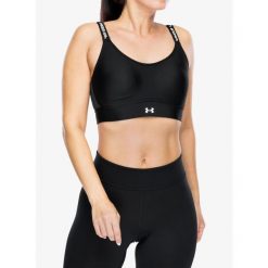 Biustonosz sportowy Under Armour Infinity 2.0 Mid Sports Big Cup Bra. Czarne bielizna sportowa damska Under Armour, bez wzorów. Za 177.99 zł.