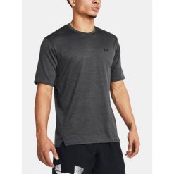 T-Shirt Męski Treningowy Under Armour Koszulka Męska Sportowa. Szare koszulki sportowe męskie Under Armour, m, bez wzorów, bez ramiączek, na fitness i siłownię. Za 139.99 zł.