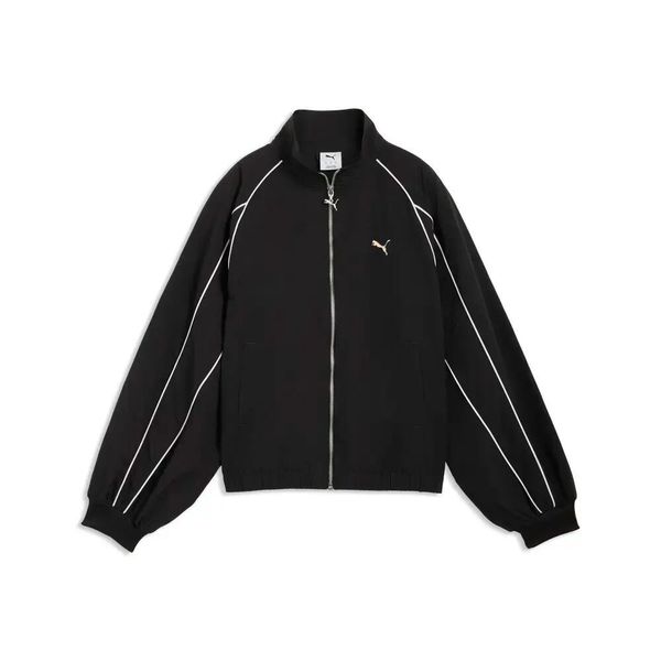 Damska bluza dresowa Puma. Czarne bluzy damskie Puma, m, bez wzorów, z dresówki, eleganckie, bez ramiączek, bez kaptura. Za 323.50 zł.