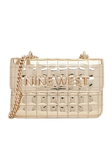 Nine West Torebka EO-Glamercy-Grace-LX10060 Złoty. Żółte torebki do ręki damskie Nine West, bez wzorów, z materiału, bez dodatków. Za 209.99 zł.