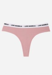 Różowe Majtki Stringi z Bawełną Ozdobione Napisami Amero. Czerwone majtki damskie Renee, z bawełny. Za 7.99 zł.
