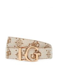 Guess Pasek Damski BW9268 P5330 Biały. Białe paski damskie Guess, z aplikacjami, ze skóry. Za 189.99 zł.