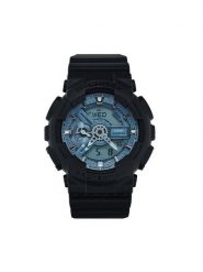 G-Shock Zegarek Classic GA-110CD-1A2ER Czarny. Czarne, analogowe zegarki męskie G-Shock, bez wzorów. Za 489.99 zł.