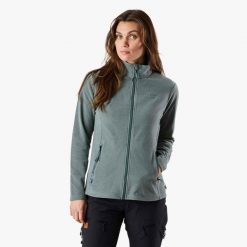 Bluza polarowa hiking damska Swedemount Lofoten Fleece wodoodporna. Zielone bluzy damskie SWEDEMOUNT, na zimę, bez wzorów, z polaru, sportowe, bez ramiączek, bez kaptura. Za 185.00 zł.
