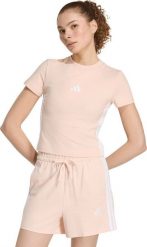 Adidas Koszulka damska pastelowy róż KD2343 L. Czerwone bluzki damskie Adidas, l, bez wzorów, bez kołnierzyka, bez ramiączek. Za 117.71 zł.