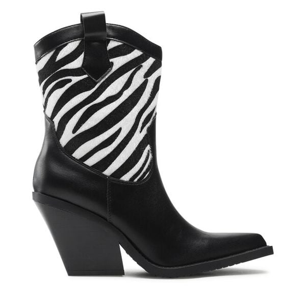 Botki Jenny Fairy. Czarne botki damskie Jenny Fairy, bez wzorów, bez obcasa, na słupku, bez zapięcia. Za 239.99 zł.