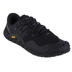 Buty trekkingowe męskie Merrell Trail Glove 7. Czarne trekkingi męskie Merrell, z gumy, bez zapięcia. Za 549.99 zł.