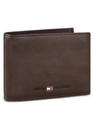 Tommy Hilfiger Portfel Johnson Cc Flap And Coin Pocket AM0AM00660/82566 Brązowy. Brązowe portfele męskie Tommy Hilfiger, bez wzorów, z nubiku. Za 219.99 zł.