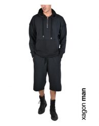 Xagon Man Bluza | P2108 1J 21005 | Mężczyzna | Czarny. Czarne bluzy męskie Xagon, m, bez wzorów, z bawełny, z kapturem. W wyprzedaży za 299.00 zł.
