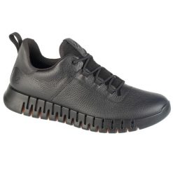 Buty sportowe Sneakersy męskie, Gruuv M Lea GTX. Czarne buty sportowe męskie ecco, bez wzorów, z materiału, bez zapięcia, trekkingowe. W wyprzedaży za 689.50 zł.