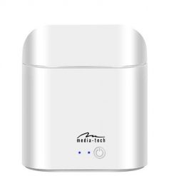 Słuchawki Media tech MT3589W (douszne; Bluetooth; z wbudowanym mikrofonem; kolor czarny. Czarne słuchawki bezprzewodowe Media-Tech. Za 59.99 zł.