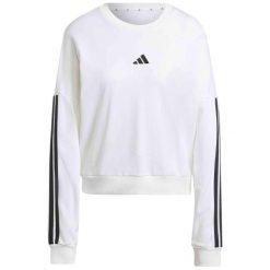 Bluza damska Adidas W 3S FT SWT JD5285 biała, długi rękaw. Białe bluzy damskie Adidas, m, bez wzorów, z materiału, bez ramiączek, bez kaptura. Za 232.95 zł.