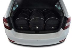 Torby Do Bagażnika Skoda Rapid Spaceback 2012-2018 3Szt Kjust. Czarne torby podróżne damskie KJUST, bez wzorów, z kauczuku. Za 1,104.00 zł.
