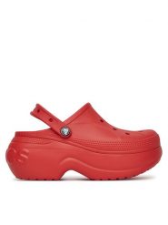 Crocs Klapki BELLA CLOG 210062-8C1 Czerwony. Czerwone klapki damskie Crocs, bez wzorów, z tworzywa sztucznego, bez obcasa, bez zapięcia. Za 195.99 zł.