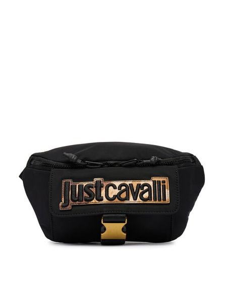 Just Cavalli Nerka 80QA4B21 ZSD81 Czarny. Czarne saszetki i nerki męskie Just Cavalli, bez wzorów, z materiału. Za 286.99 zł.