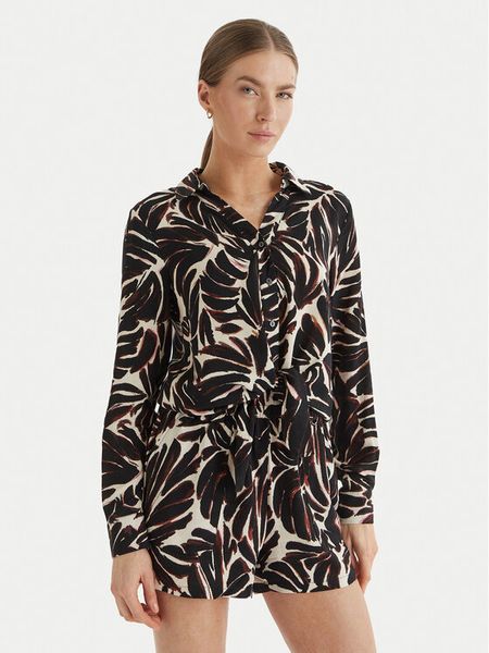 ONLY Koszula Nova 15284332 Czarny Regular Fit. Czarne koszule damskie ONLY, xs, bez wzorów, z wiskozy, bez kołnierzyka, bez ramiączek. Za 86.99 zł.
