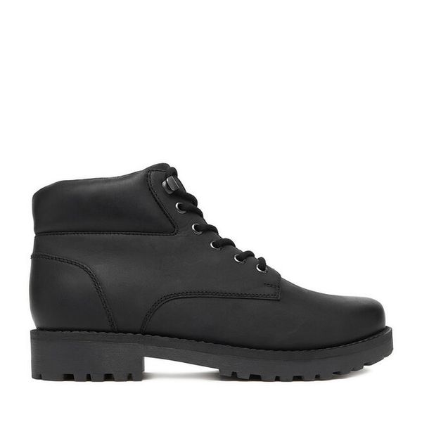 Trzewiki Badura. Czarne botki męskie Badura, bez wzorów, bez obcasa, bez zapięcia. Za 229.99 zł.