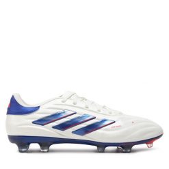 Buty do piłki nożnej adidas. Białe buty sportowe męskie Adidas, bez wzorów, bez zapięcia. Za 449.99 zł.
