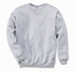 Visent Bluza Carhartt Midweight Crewneck Heather Grey. Brązowe bluzy męskie Visent, m, bez wzorów, bez ramiączek, bez kaptura. Za 212.89 zł.