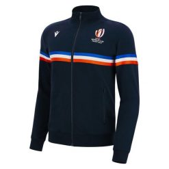 Bluza z pełnym zamkiem błyskawicznym Macron RWC France. Białe bluzy damskie Macron, bez wzorów, z dresówki, sportowe, bez ramiączek, bez kaptura. Za 332.00 zł.