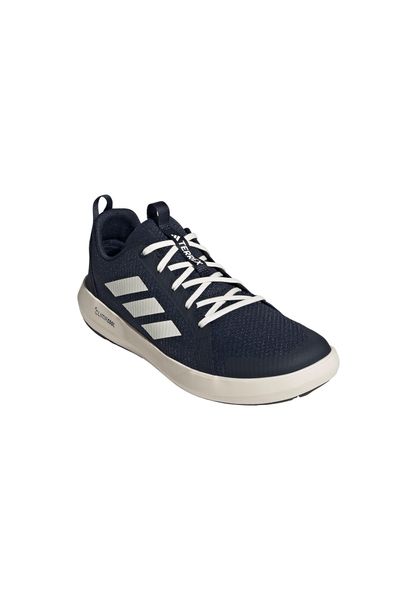 Buty trekkingowe adidas Terrex Boat Climacool. Białe obuwie trekkingowe damskie Adidas, z materiału, bez zapięcia. Za 399.00 zł.