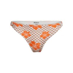Majtki bikini o średnim kryciu dla Kobiety MINI HULA Brązowy. Brązowe bikini Roxy, z aplikacjami, z elastanu. Za 179.99 zł.