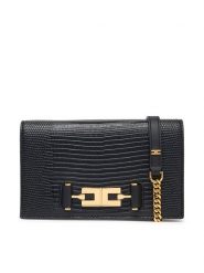 Elisabetta Franchi Torebka BS-08A-66E2-V320 Czarny. Czarne torebki do ręki damskie Elisabetta Franchi, bez wzorów, ze skóry, bez dodatków. Za 1,369.00 zł.