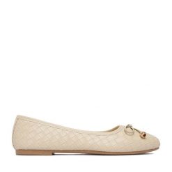 Baleriny JENNY. Brązowe balerinki damskie Jenny, bez wzorów, bez obcasa, bez zapięcia. Za 69.99 zł.