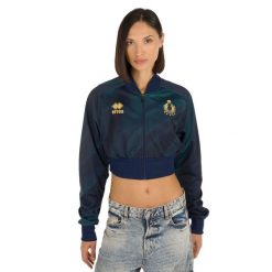 Kurtka Errea Naz. Italia Volley Bluza Crop Ad Damskie. Zielone kurtki sportowe damskie ERREA, m, bez wzorów, z materiału, bez ramiączek, bez kaptura, do siatkówki. Za 381.99 zł.