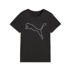 Damska koszulka TAD ESSENTIALS z logo PUMA. Czarne bluzki damskie Puma, l, bez wzorów, sportowe, bez kołnierzyka, bez ramiączek. W wyprzedaży za 89.00 zł.