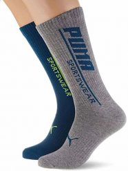 Skarpety Męskie Puma Seasonal Sportwear Skarpety Zielone 43-46. Niebieskie skarpety męskie Puma, bez wzorów, z bawełny. Za 110.99 zł.