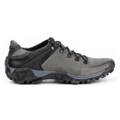 KENT Męskie buty trekkingowe 116 szare. Szare trekkingi męskie na jesień, z jeansu, bez zapięcia. Za 351.82 zł.