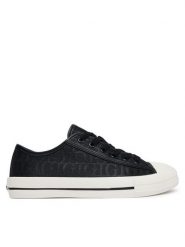 Guess Trampki FLTC3Y FAL12 Czarny. Czarne trampki i tenisówki damskie Guess, z aplikacjami, z materiału, bez zapięcia. Za 364.99 zł.