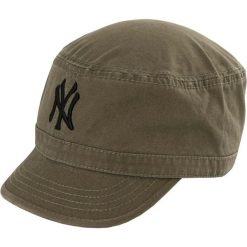 Unisex Zielona Militarny Czapka NY z Bawełny. Brązowe czapki damskie New Era, bez wzorów, z bawełny, militarne. Za 175.99 zł.