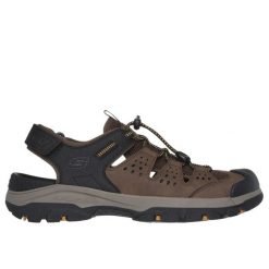 Buty trekkingowe męskie Skechers Tresmen. Brązowe trekkingi męskie Skechers, z gumy, bez zapięcia. Za 390.00 zł.