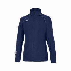 Kurtka do biegania damska Mizuno Osaka wind. Niebieskie kurtki sportowe damskie Mizuno, xl, bez wzorów, bez ramiączek, bez kaptura, do biegania. Za 229.00 zł.