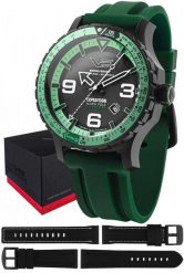 Zegarek męski Vostok Europe YN55-597C731SG zielony. Zielone zegarki męskie Vostok Europe, bez wzorów. Za 3,388.90 zł.