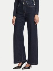 Guess Jeansy W6BA1C D2573 Granatowy Wide Leg. Niebieskie jeansy damskie Guess, z aplikacjami, z bawełny. Za 694.99 zł.