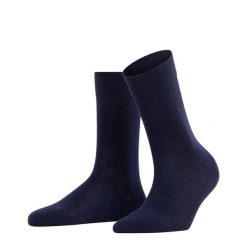 Skarpetki damskie Falke Sensitive London. Czarne skarpetki damskie Falke, bez wzorów, z bawełny. Za 119.50 zł.