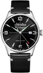Zegarek męski Adriatica A1965.5254M czarny. Czarne zegarki męskie Adriatica, bez wzorów. Za 3,490.00 zł.