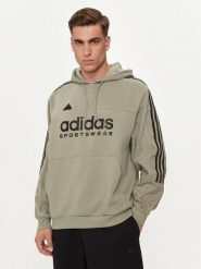 Adidas Bluza House of Tiro IV8125 Zielony Relaxed Fit. Zielone bluzy męskie Adidas, m, bez wzorów, z bawełny, bez ramiączek, bez kaptura. Za 189.99 zł.