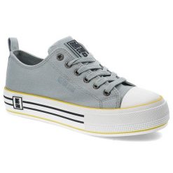 Niebieskie Trampki Big Star Damskie Stylowe Buty. Niebieskie trampki i tenisówki damskie BIG STAR, bez wzorów, bez zapięcia. Za 149.00 zł.