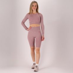 Damski zestaw sportowy - Legginsy/Top - Różowy. Czerwone legginsy damskie Xtreme, xl, bez wzorów, z dresówki. Za 207.04 zł.