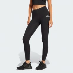Legginsy Essentials Linear Cotton. Białe legginsy damskie Adidas, bez wzorów, z bawełny. Za 119.00 zł.