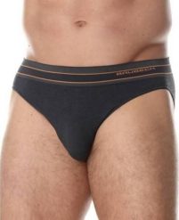 Brubeck BE10110 Slipy męskie ACTIVE WOOL grafitowy XL. Szare slipki męskie Brubeck, m, bez wzorów. Za 105.92 zł.