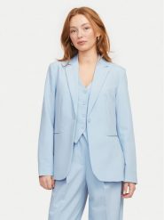 JJXX Marynarka Ellis 12259275 Błękitny Regular Fit. Niebieskie marynarki i żakiety damskie JJXX, bez wzorów, z syntetyku, bez kołnierzyka, bez ramiączek. Za 129.99 zł.
