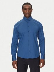 Calvin Klein Koszula K10K114298 Niebieski Slim Fit. Niebieskie koszule męskie Calvin Klein, m, bez wzorów, z syntetyku, biznesowe, bez kołnierzyka, bez ramiączek. Za 219.99 zł.