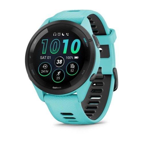 Zegarek Garmin Forerunner 265 46mm Błękitny. Niebieskie zegarki sportowe Garmin, bez wzorów. Za 1,810.99 zł.