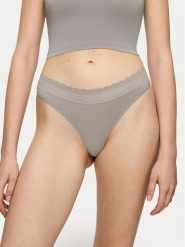 Triumph Stringi Feel Of Modal 10219764 Szary. Szare majtki damskie Triumph. Za 39.99 zł.