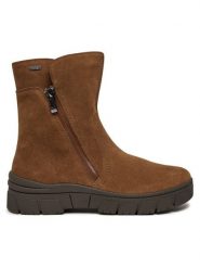 Caprice Botki 9-26437-41 Brązowy. Brązowe botki damskie Caprice, bez wzorów, ze skóry, bez obcasa, na płaskiej podeszwie, bez zapięcia. Za 519.99 zł.